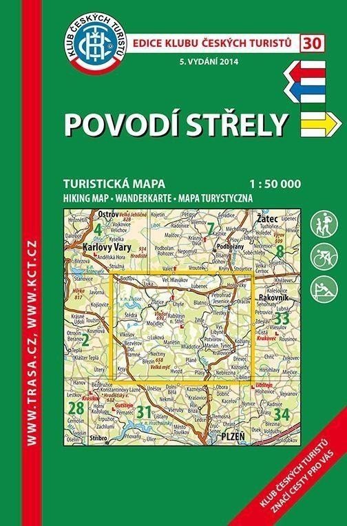 KČT 30 Povodí Střely 1:50 000 Turistická mapa, 7.  vydání