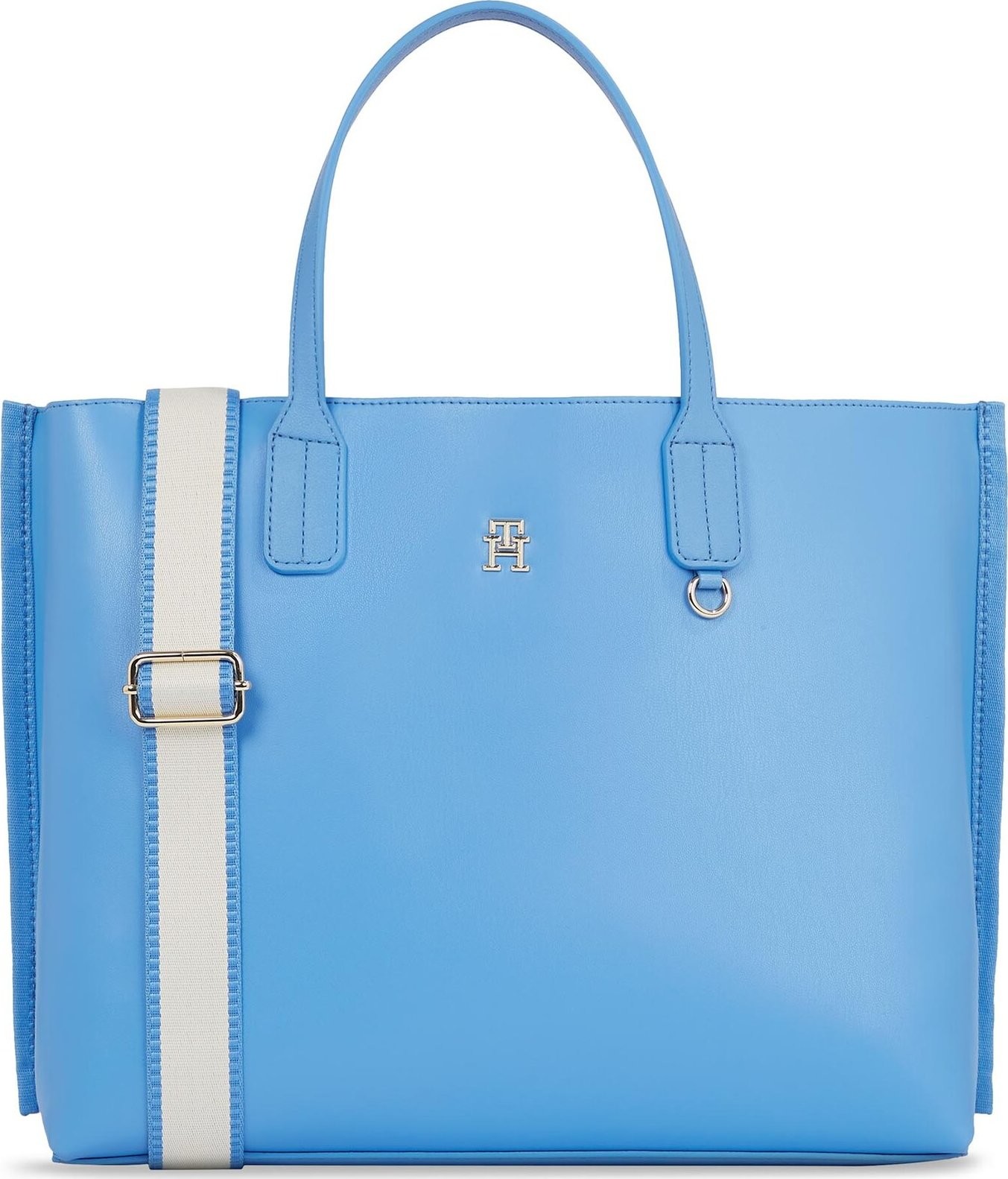Kabelka Tommy Hilfiger Iconic Tommy Satchel AW0AW15692 Blue Spell C30