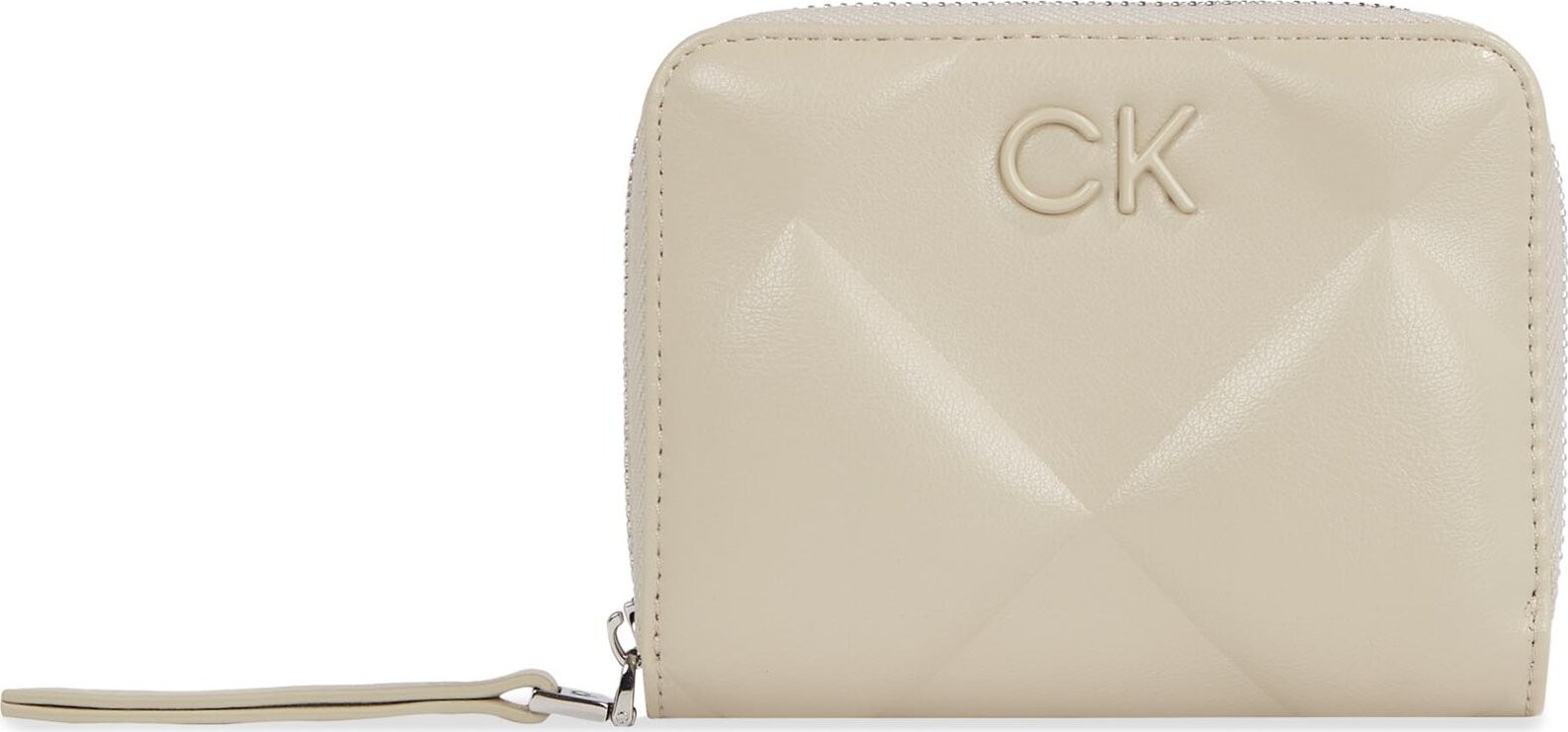 Velká dámská peněženka Calvin Klein Quilt K60K611783 Stoney Beige PEA