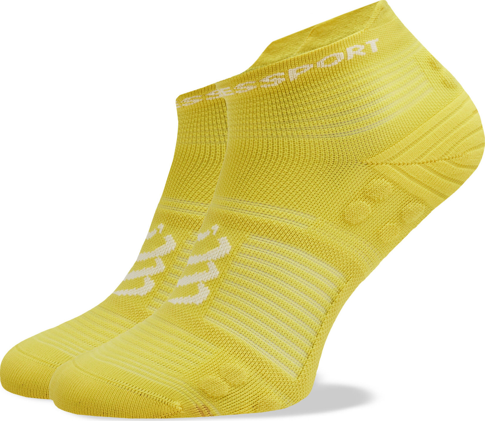 Klasické ponožky Unisex Compressport Pro Racing V4.0 Run Low XU00047B Green Sheen/White