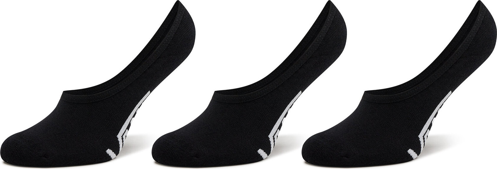 Sada 3 párů pánských ponožek Vans Classic No Show VN000F10BLK1 Black