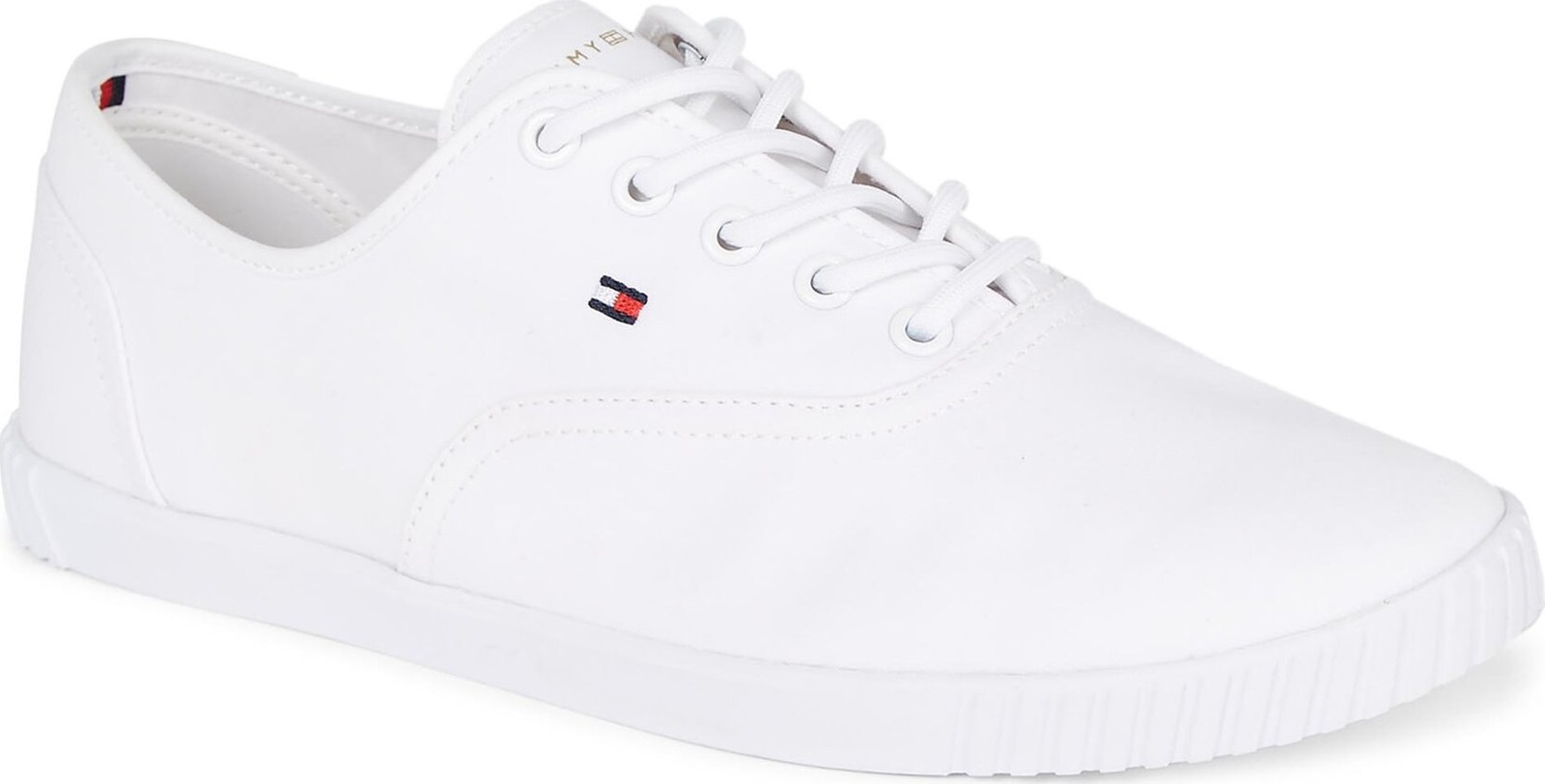 Tenisky Tommy Hilfiger Canvas Lace Up Sneaker FW0FW07805 White YBS