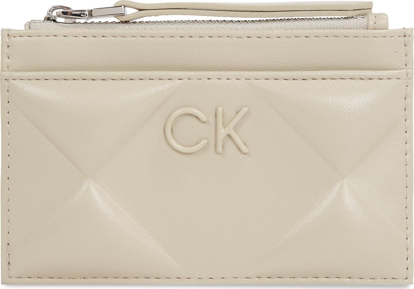 Velká dámská peněženka Calvin Klein Quilt K60K611704 Stoney Beige PEA