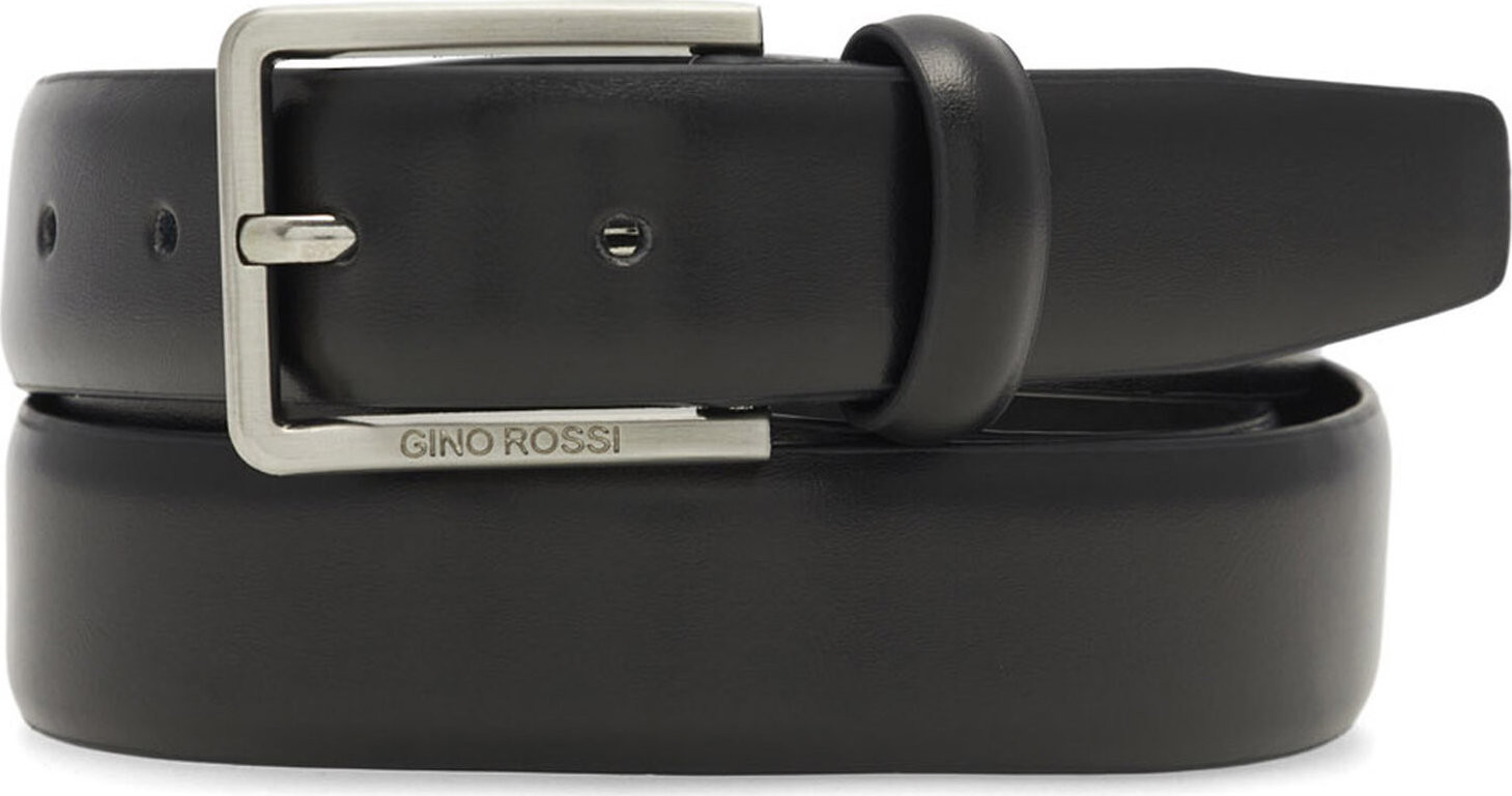 Pánský pásek Gino Rossi 3M2-004-SS24 Černá