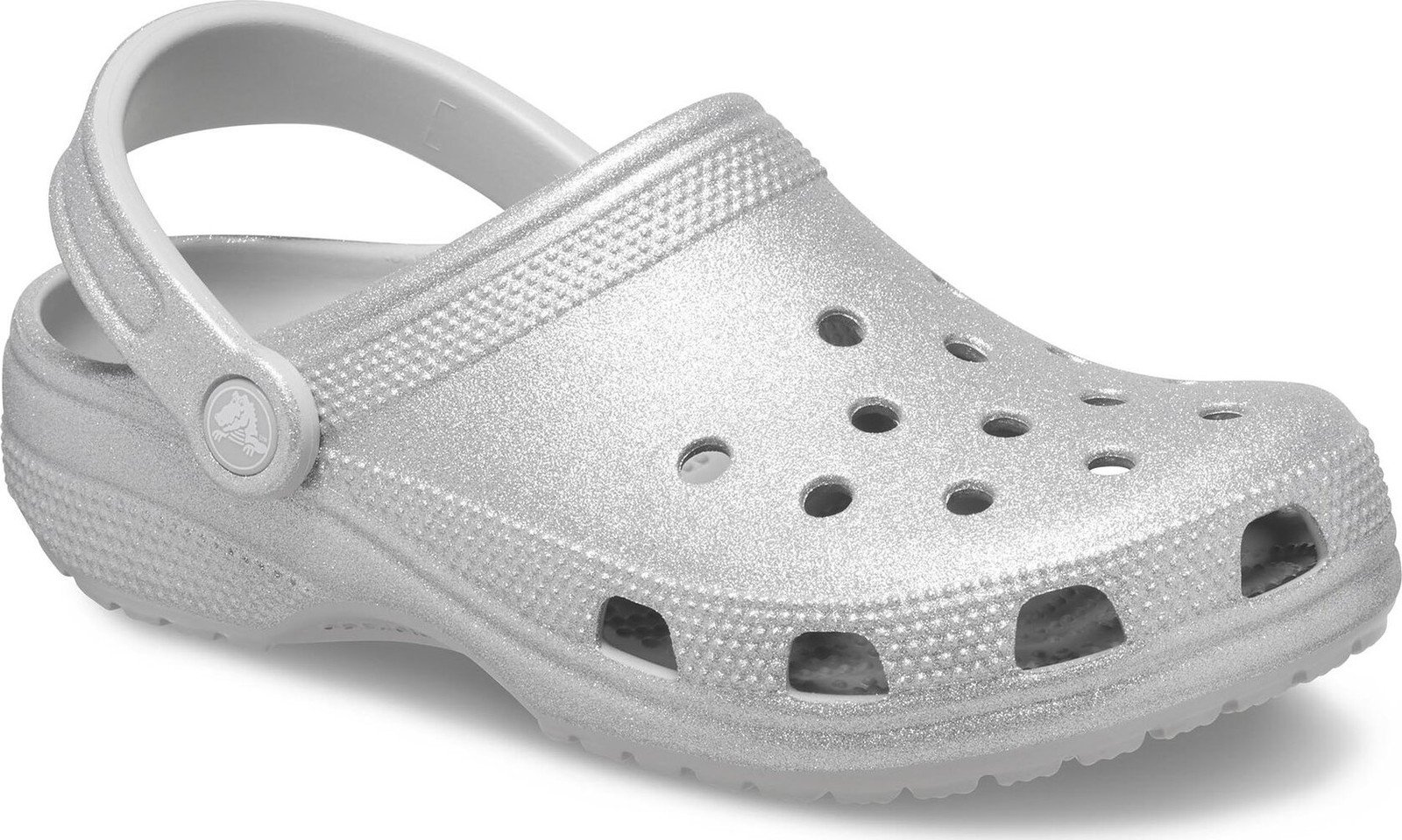 Nazouváky Crocs Classic Glitter Clog 205942 Silver 040