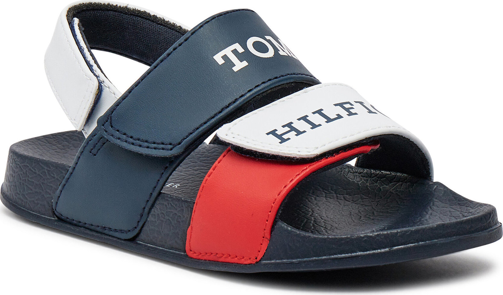 Sandály Tommy Hilfiger Velcro T1B2-33454-1172 S White/Blue/Red Y003