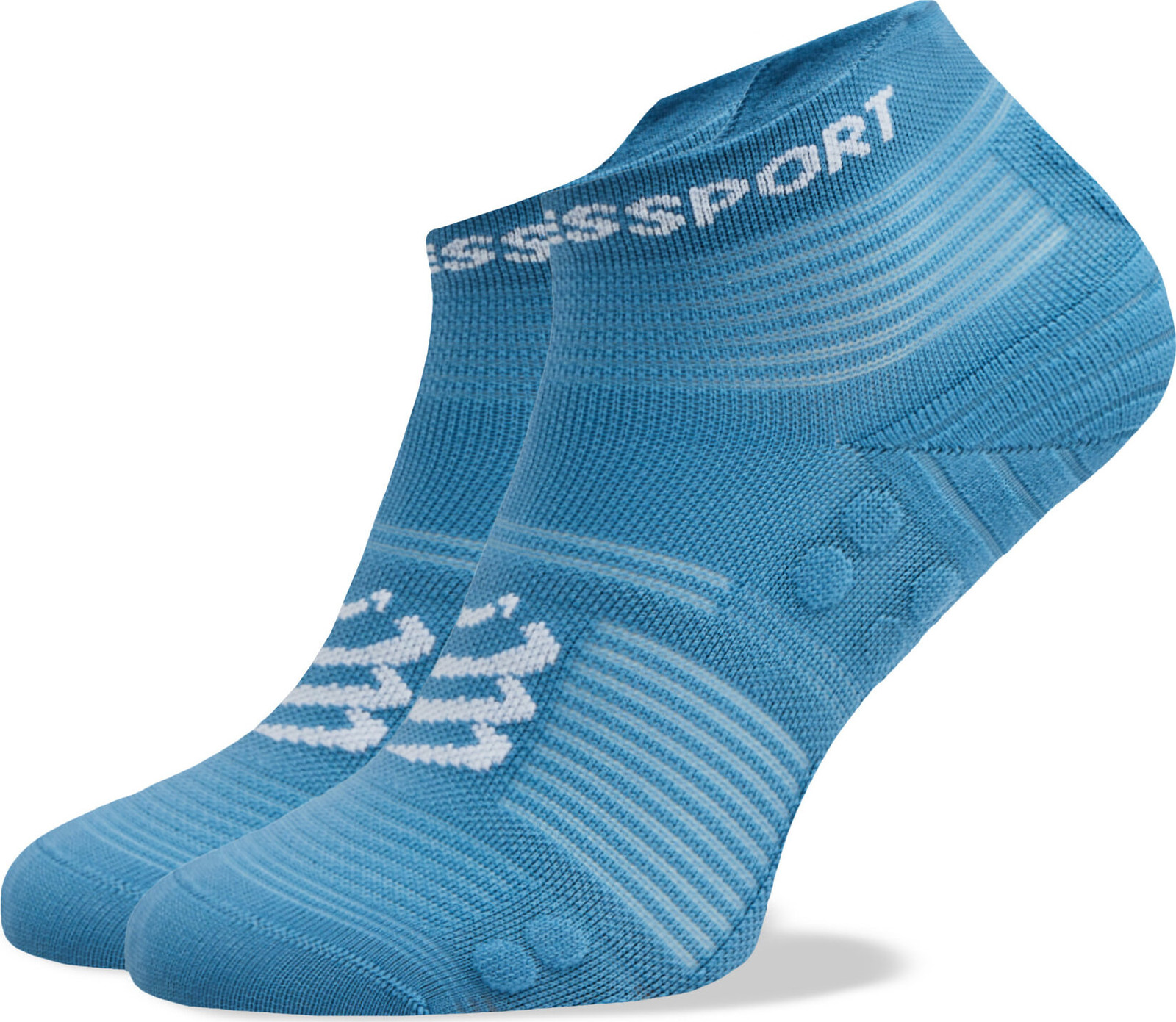 Klasické ponožky Unisex Compressport Pro Racing V4.0 Run Low XU00047B Niagara Blue/White