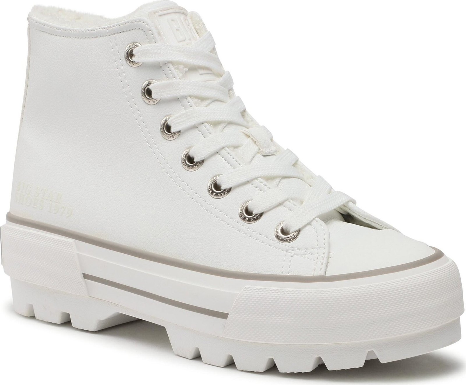 Plátěnky Big Star Shoes MM274037 White Plain 101