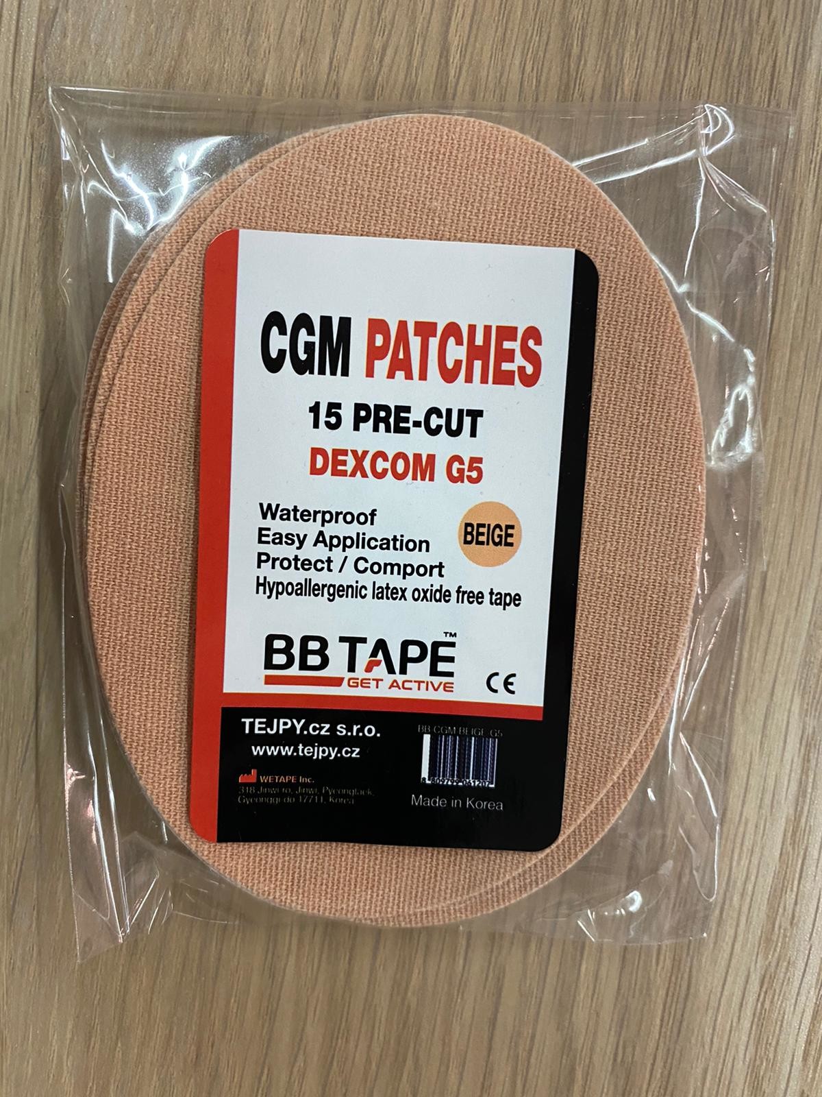 BB tape pro upevnění senzoru Dexcom G5 (CGM) 15 ks