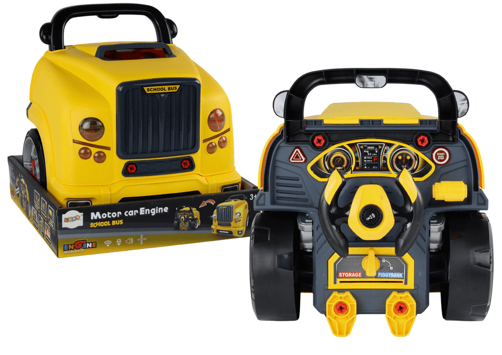 mamido Sada pro kutily DIY Nákladní auto na demontáž žlutá