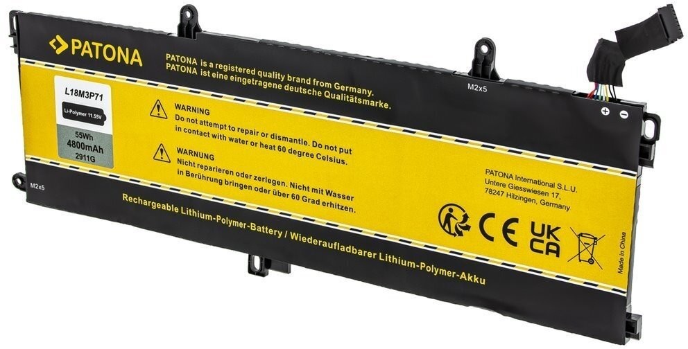PATONA baterie pro LENOVO Thinkpad P53S/T590, 4800mAh, Li-Pol, 11,55V, L18M3P71 - PT2911