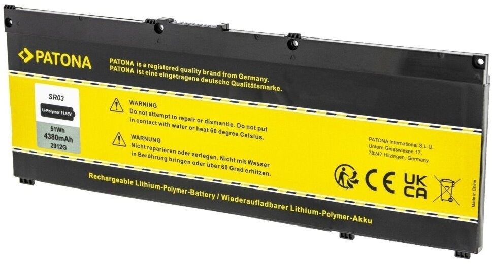 PATONA baterie pro HP Pavilion Gaming 15/17, 4380mAh, Li-Pol, 11,55V, SR03XL - PT2912