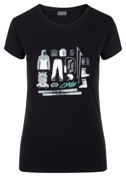 Kilpi Dámské tričko s krátkým rukávem TORNES-W Černá Velikost: 40, BLK