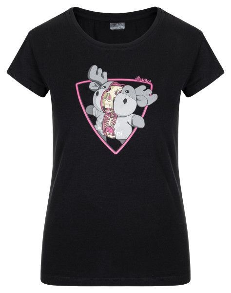 Kilpi Dámské bavlněné tričko ALBION-W ČERNÁ Velikost: 34, BLK