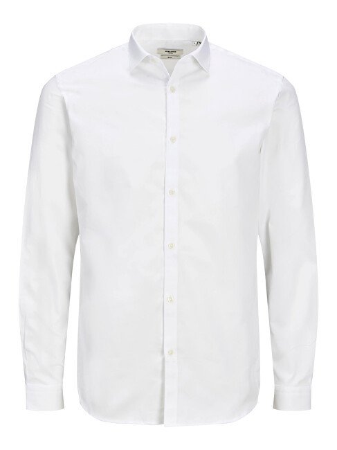 Jack&Jones PLUS Pánská košile JPRBLACARDIFF Loose Fit 12235157 White 5XL