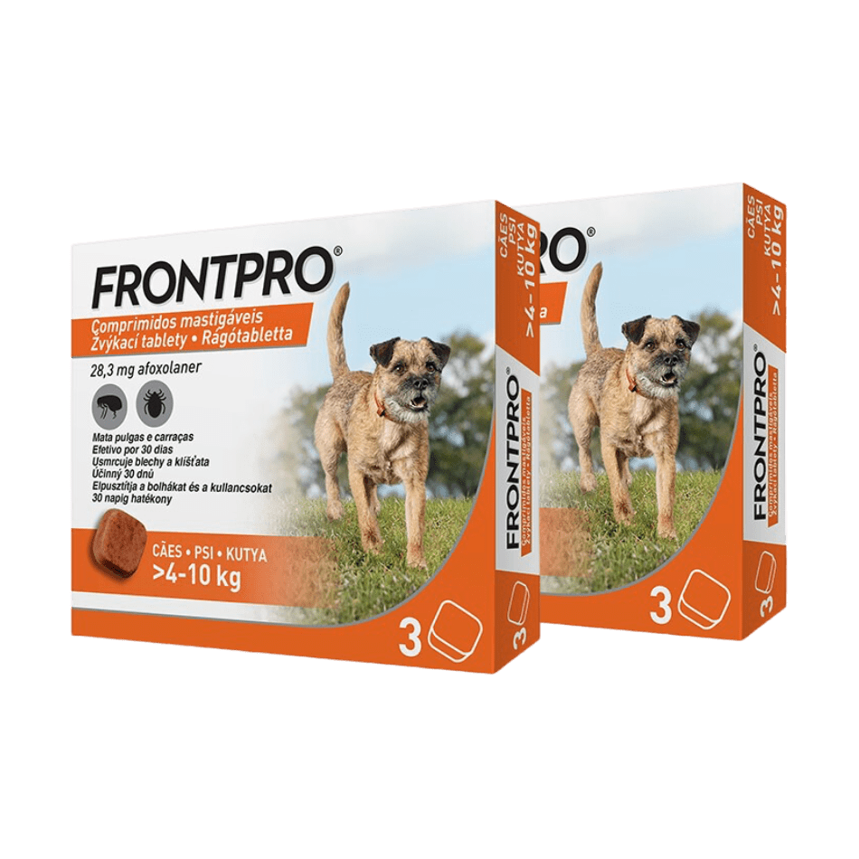 Frontpro Antiparazitární žvýkací tablety pro psy (4-10 kg) 6 tablet