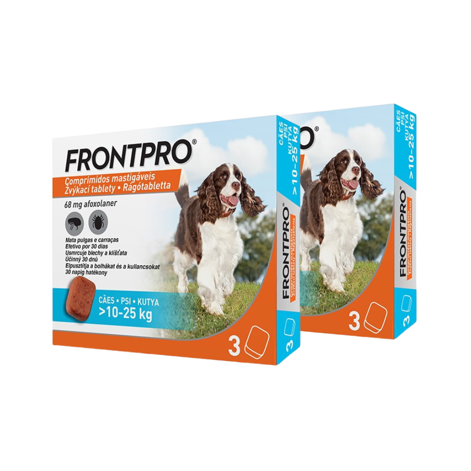 Frontpro antiparazitární žvýkací tablety pro psy (10-25 kg) 6 tablet