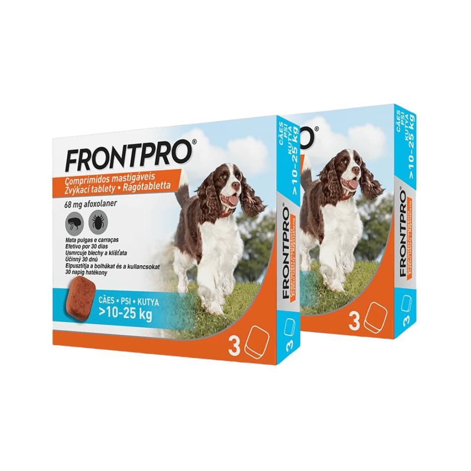 Frontpro antiparazitární žvýkací tablety pro psy (10-25 kg) 6 tablet