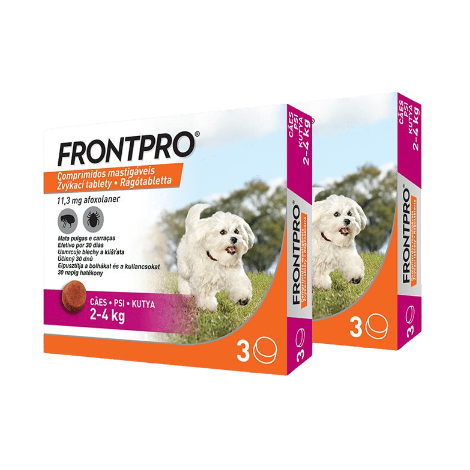 Frontpro antiparazitární žvýkací tablety pro psy (2-4 kg) 6 tablet