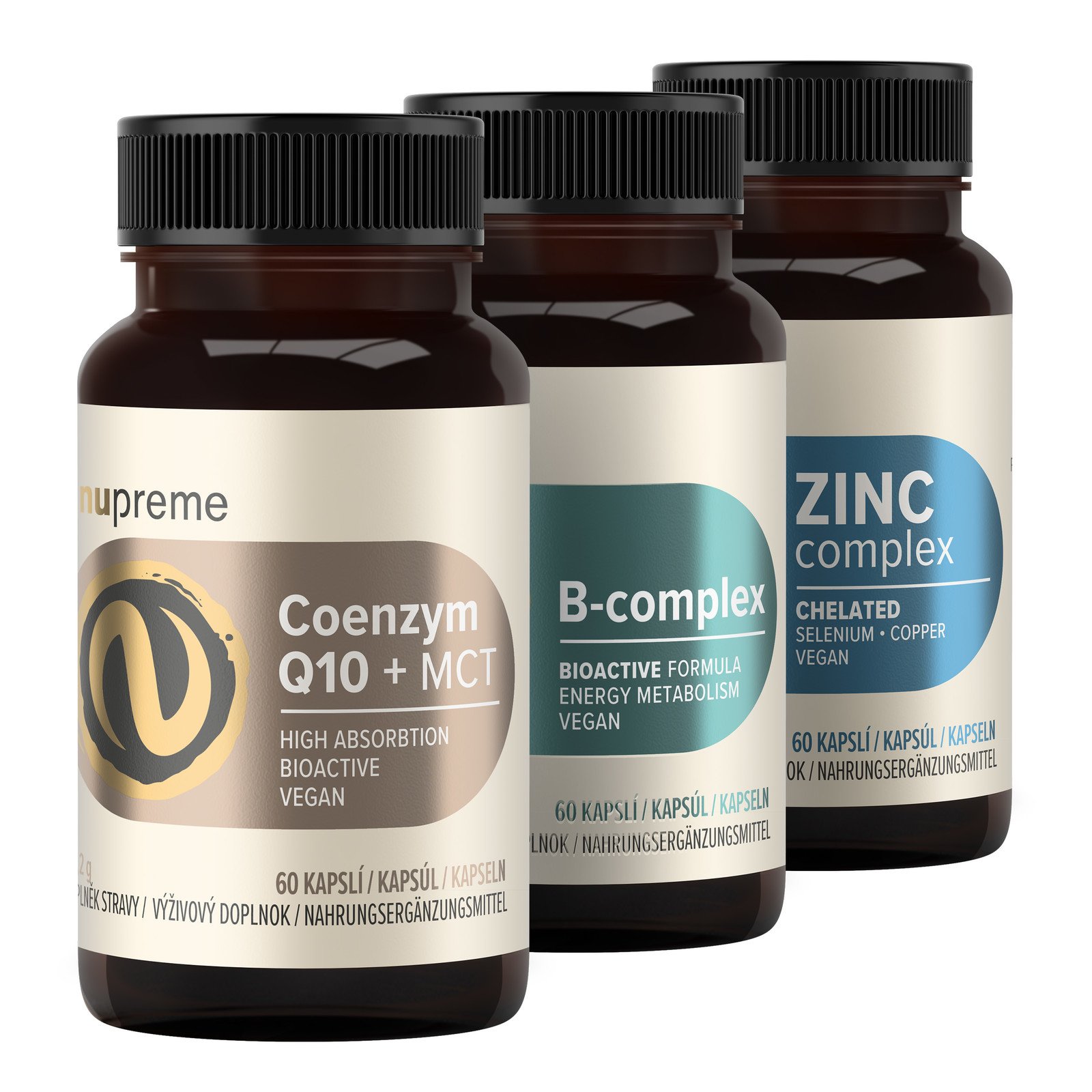Bioaktivní Zinek + B Complex + Coenzym Q10 NUPREME