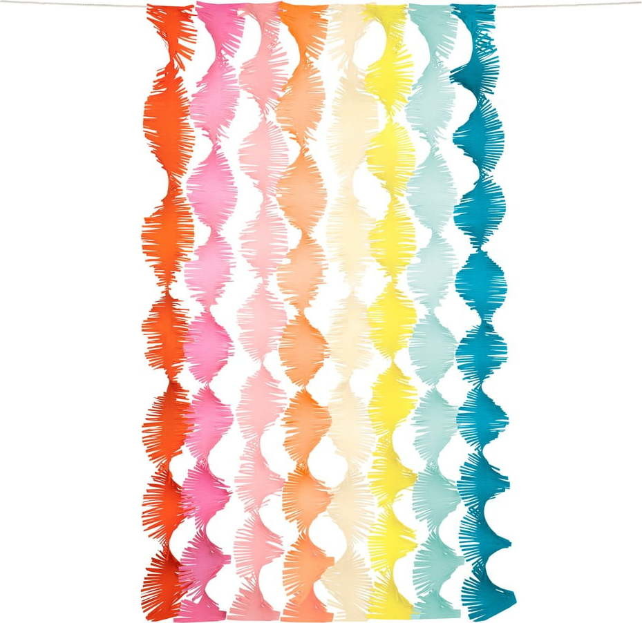 Girlanda Rainbow Twisty Fringe – Meri Meri