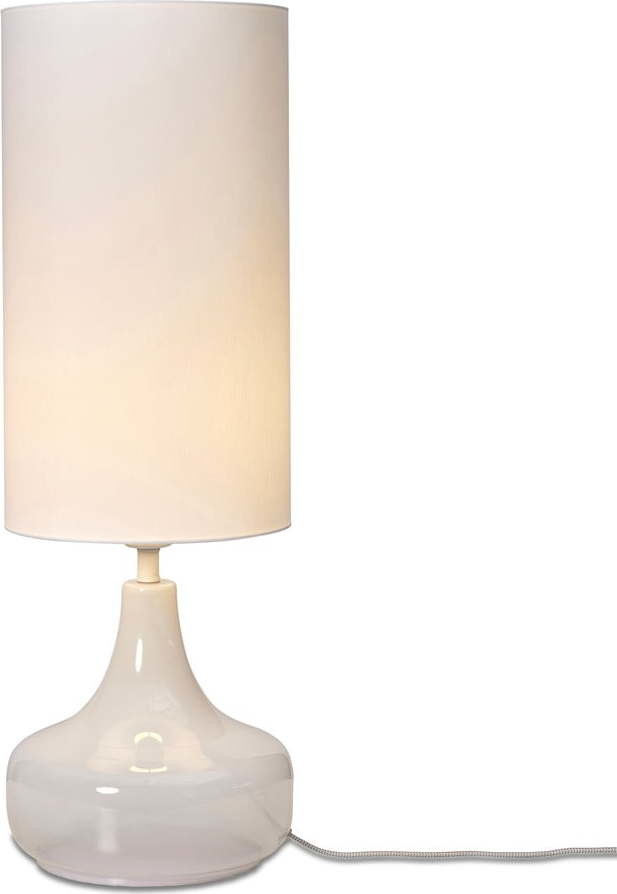 Bílá stolní lampa s textilním stínidlem (výška 75 cm) Reykjavik – it's about RoMi