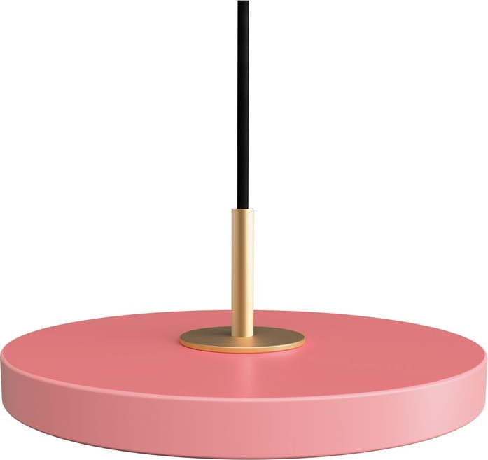 Růžové LED závěsné svítidlo s kovovým stínidlem ø 15 cm Asteria Micro – UMAGE