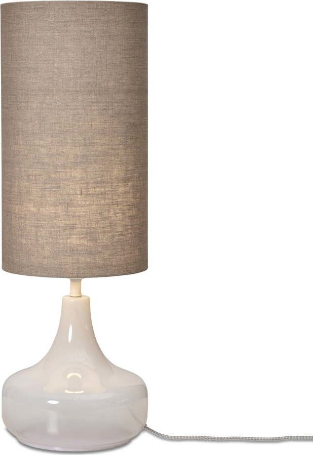 Béžová stolní lampa s textilním stínidlem (výška 75 cm) Reykjavik – it's about RoMi