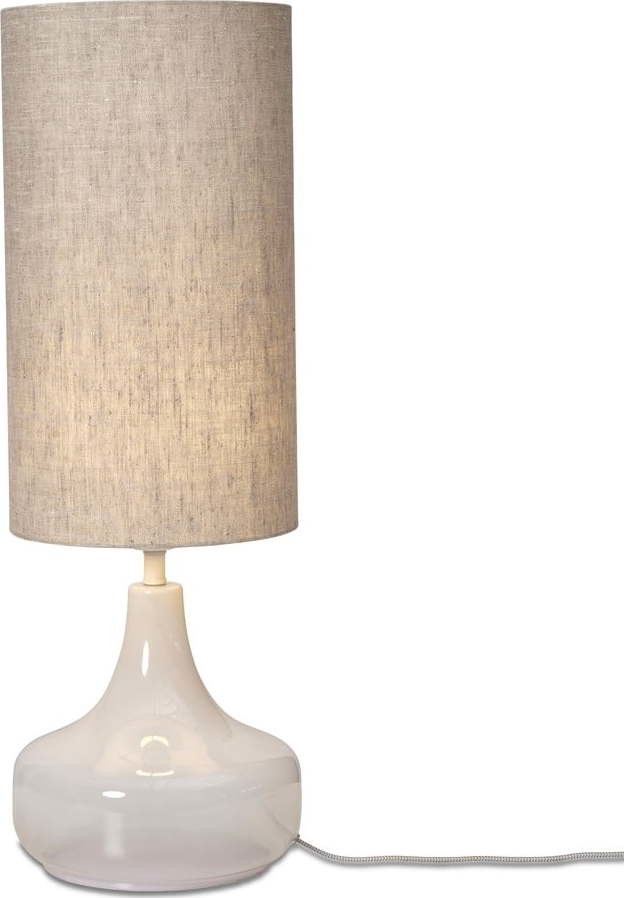 Krémová stolní lampa s textilním stínidlem (výška 75 cm) Reykjavik – it's about RoMi