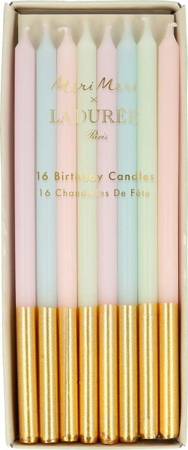 Dortové svíčky v sadě 16 ks Ladurée Paris – Meri Meri