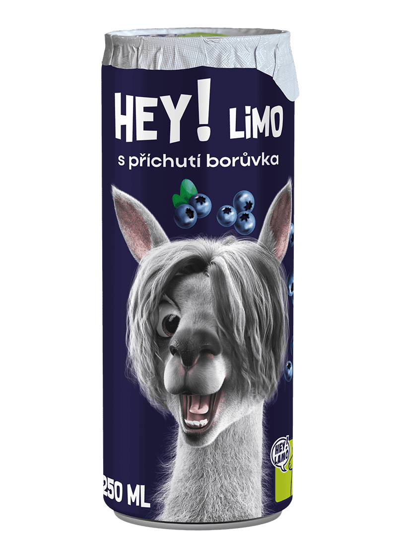 HEY! LIMO borůvka 250 ml