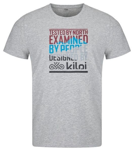 Kilpi Pánské bavlněné tričko TYPON-M SVĚTLE ŠEDÁ Velikost: XL, LGY