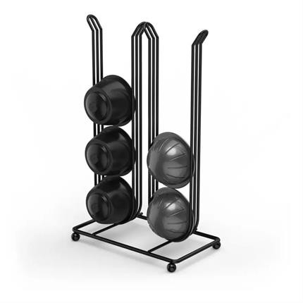 Stojan XAVAX Barista pro 16 kapslí Dolce Gusto/ Nespresso Vertuo, kovový, matný černý