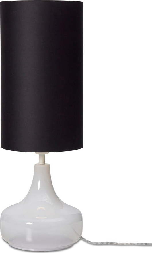 Černá stolní lampa s textilním stínidlem (výška 75 cm) Reykjavik – it's about RoMi