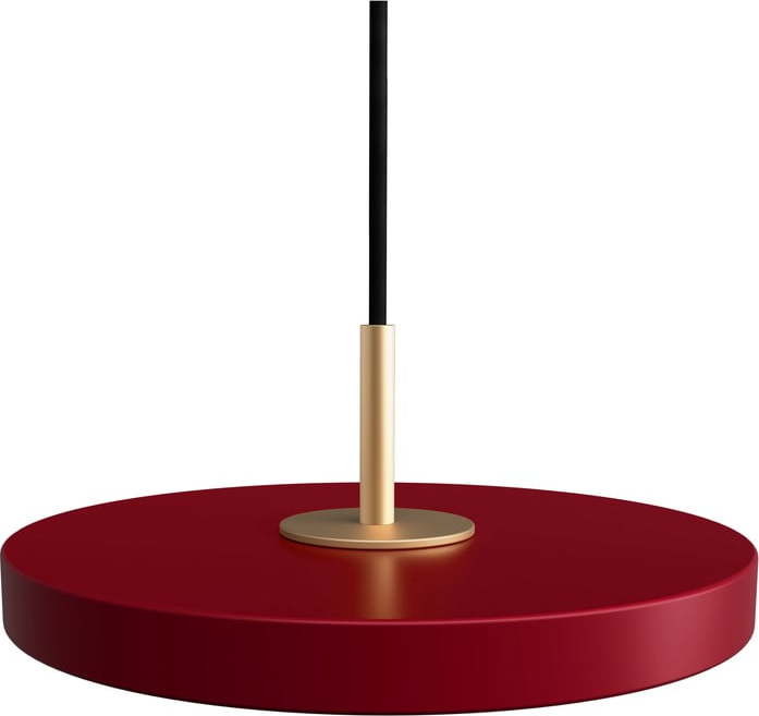 Červené LED závěsné svítidlo s kovovým stínidlem ø 15 cm Asteria Micro – UMAGE
