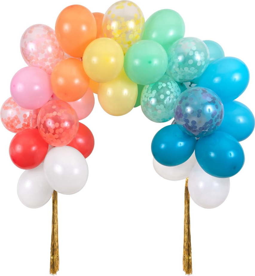 Párty doplňky v sadě 40 ks Rainbow Balloon Arch – Meri Meri