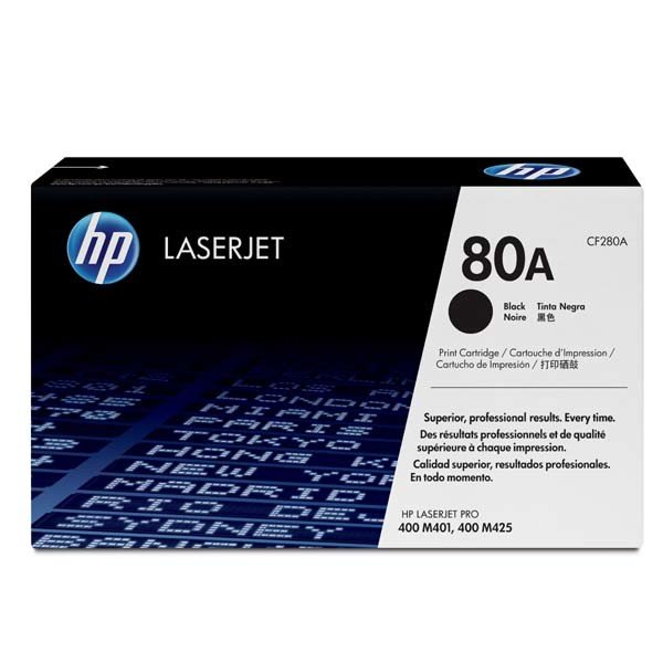 HP originál toner CF280A, HP 80A, black, 2560str., 850g