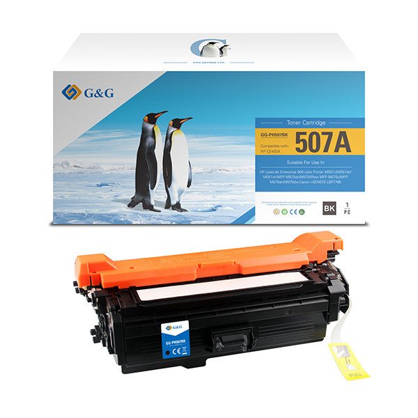 G&G kompatibil. toner s HP CE400A, NT-PH507BK(CE400A), HP 507A, black, 5500str.