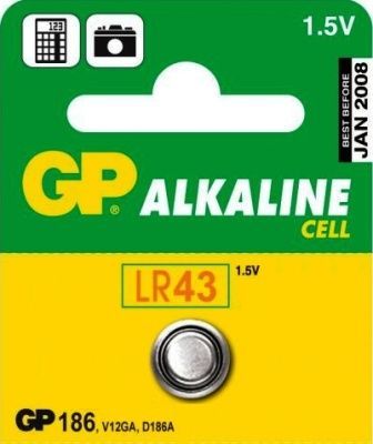 EMOS Alkalická knoflíková baterie GP 186F (LR43), 1ks B13861