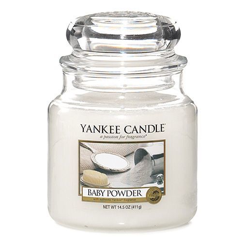 Yankee candle Svíčka ve skleněné dóze Yankee Candle - Dětský pudr 169629, 410 g