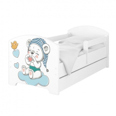 BabyBoo Dětská postel 140 x 70cm -  Medvídek s čepicí, vel. 140x70