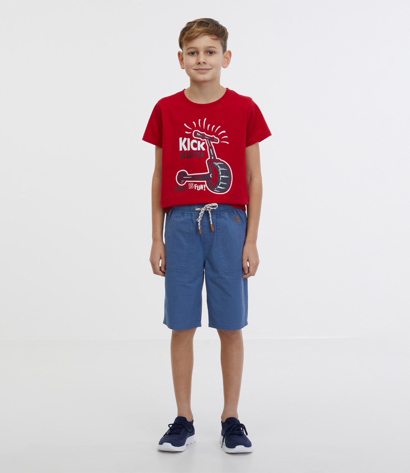 SAM 73 Chlapecké šortky FALKO Modrá 128