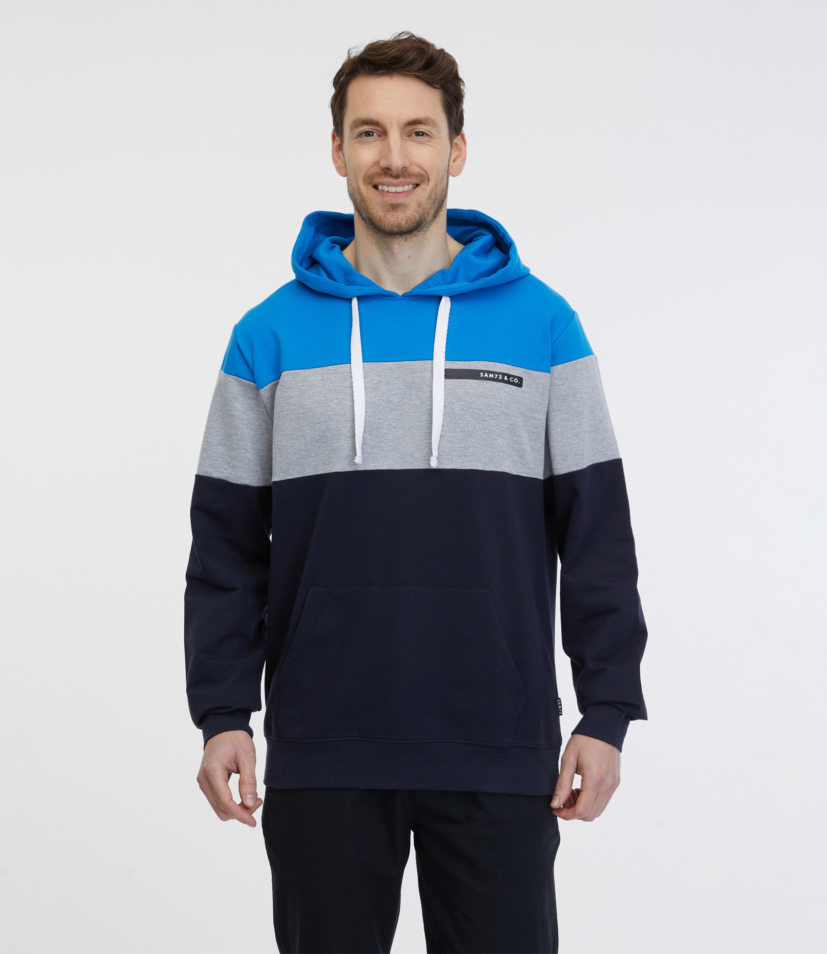 SAM 73 Pánská mikina GERADO Modrá S