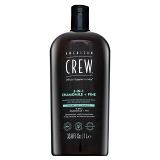 American Crew 3-in-1 Chamolie + Pine šampon, kondicionér a sprchový gel 1000 ml