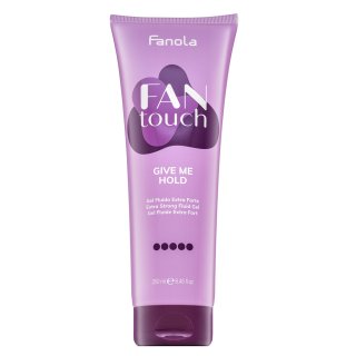 Fanola Fan Touch Give Me Hold Extra Strong Fluid Gel gel na vlasy pro extra silnou fixaci 250 ml