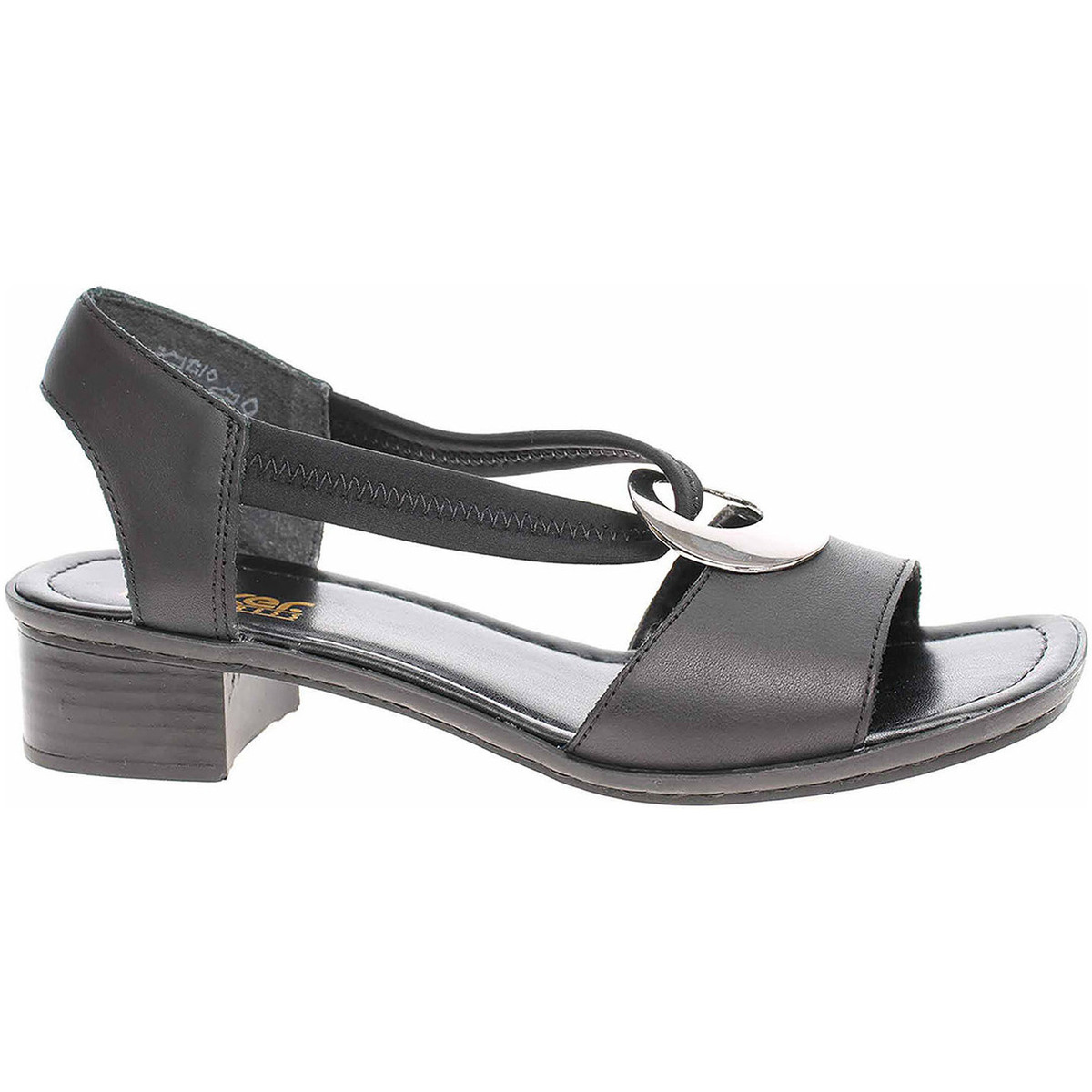 Rieker  Dámské sandály  62662-01 schwarz  Černá