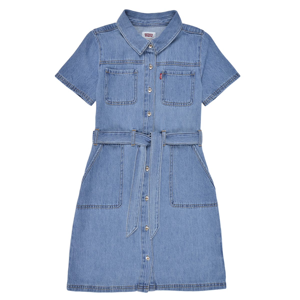 Levis  ORGANIC UTILITY DRESS  Modrá