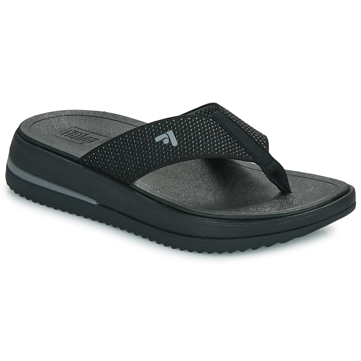 FitFlop  Surff Two-Tone Webbing Toe-Post Sandals  Černá