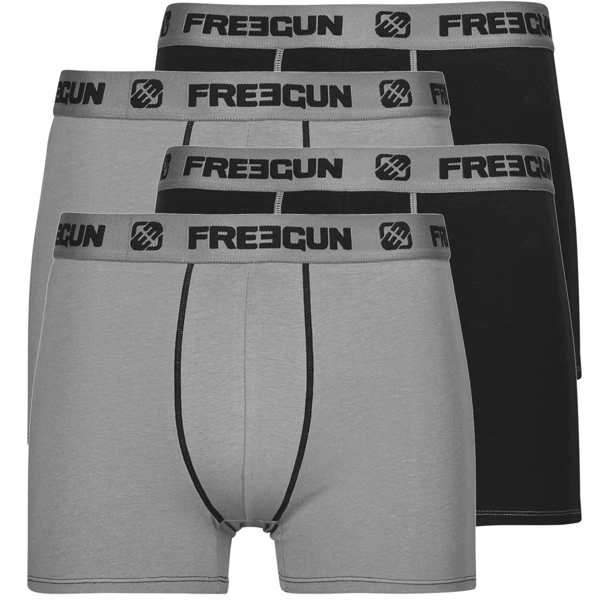 Freegun  BOXERS COTON P2 X4  Černá
