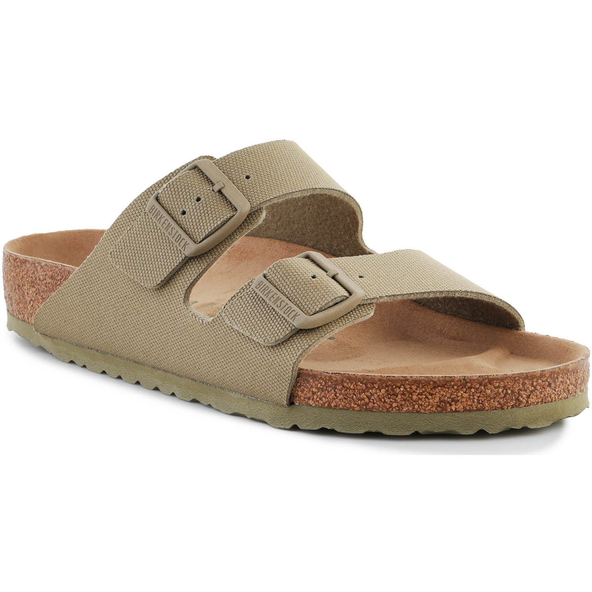 Birkenstock  Rivet Logo Vegan Canvas Faded Khaki 1023958  Zelená